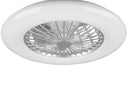 Plafoniera Ventilatore da Interno a led in PLASTICA Titanio