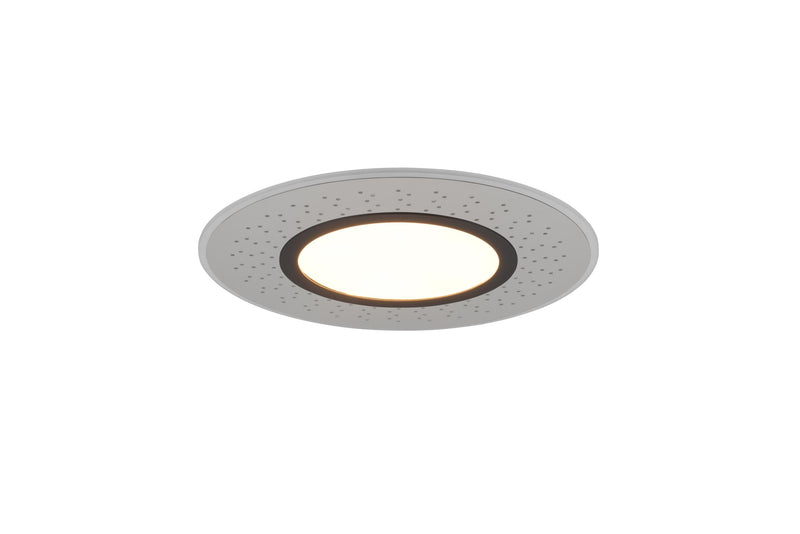 Plafoniera da Interno a LED in Metallo Nickel Opaco