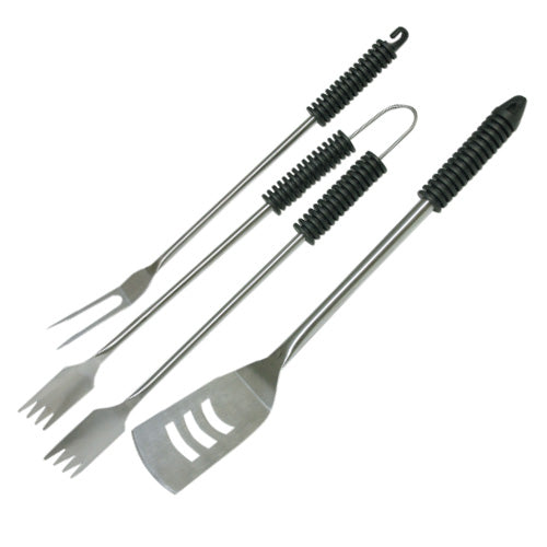 Set mit 3 Zubehörwerkzeugen aus Stahl für Barbecue-Grills mit Harzgriff  online