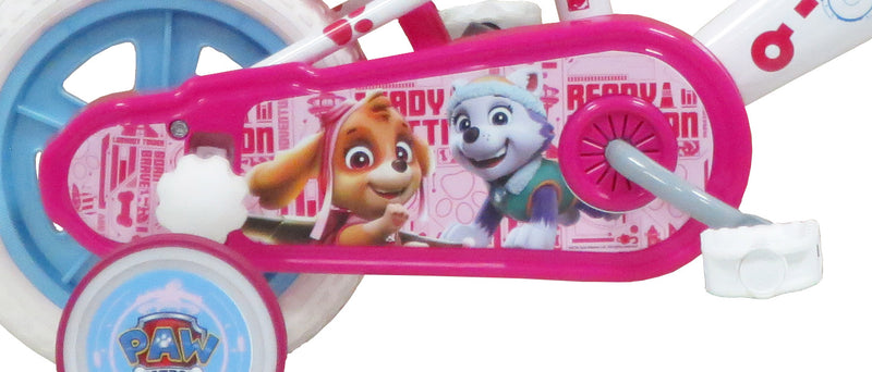 Bicicletta per Bambina 10" Senza Freni Gomme in EVA Paw Patrol Skye Everest Bianca-6