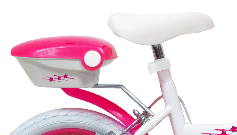 Bicicletta per Bambina 16" 2 Freni  Lolly Girl Bianca/Rosa-5