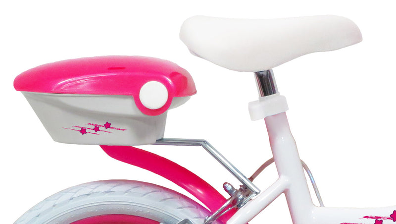 Bicicletta per Bambina 14" 2 Freni  Lolly Girl Bianca/Rosa-5