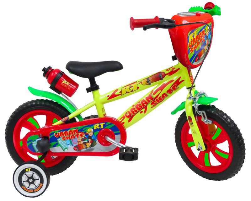 Bicicletta per Bambino 12” 1 Freno Gomme in EVA Urban Skate Gialla-1