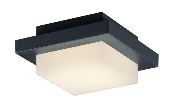 LED-Außenwandleuchte aus anthrazitfarbenem Aluminium-Druckguss sconto