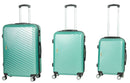 Set 3 Valigie Trolley Rigide in ABS 4 Ruote  Ravizzoni Monet Verde Salvia-1