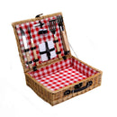 Cestino Pic-nic in vimini campagna con accessori barbeque cm 50x40xh14-1