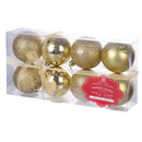 Set 8 Palle di Natale Ø7 cm in Plastica Oro-1