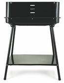 Barbecue a Carbone Carbonella Rettangolare 58x38 cm Soriani Sun-day Nero-3