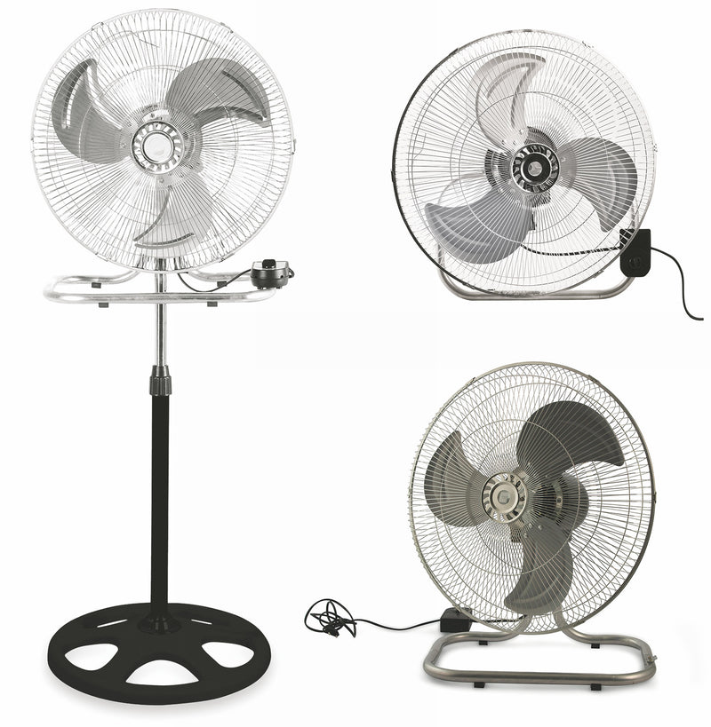 Ventilatore 3 in 1 a Piantana Parete Tavolo 45cm 3 Velocità  80W Kooper Aria-1