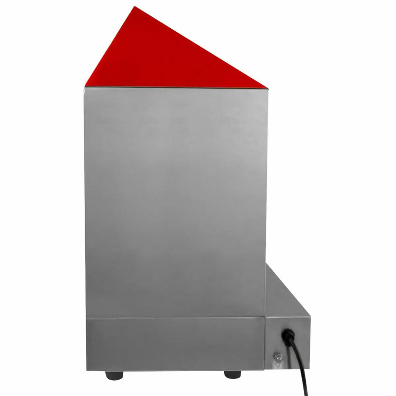 Macchina a Vapore per Hot Dog 2000W in Acciaio Inox con Carrello-4