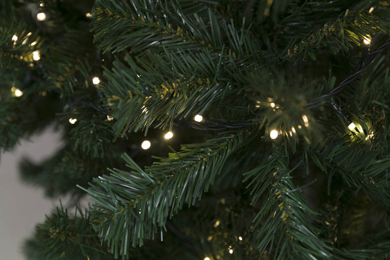 Albero di Natale Luminoso con LED Bianco Caldo Soriani Tirol Verde-2