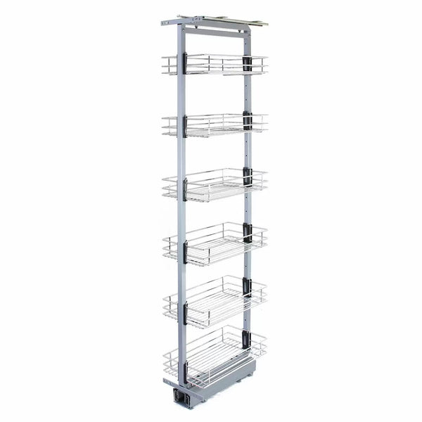 prezzo Colonna Estraibile per Mobile da Cucina 6 Cestelli H190-220 cm in Acciaio Inossidabile