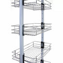 Colonna Estraibile per Mobile da Cucina 6 Cestelli H190-220 cm in Acciaio Inossidabile-7