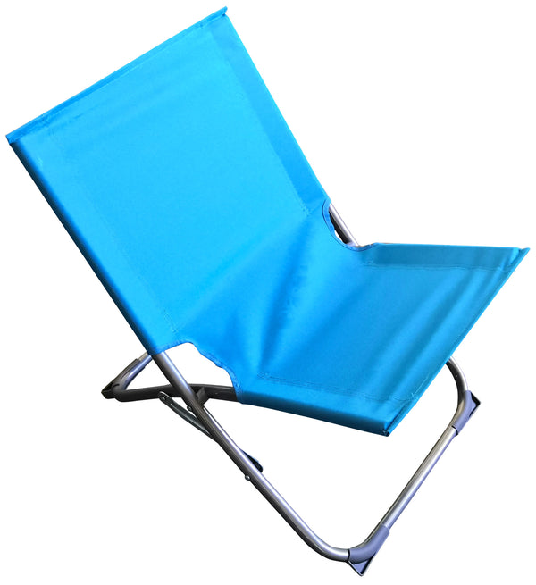 prezzo Spiaggina Klappbarer Sonnenstuhl 55x45x52 cm aus Stahl und 600D Oxford-Stoff Türkis