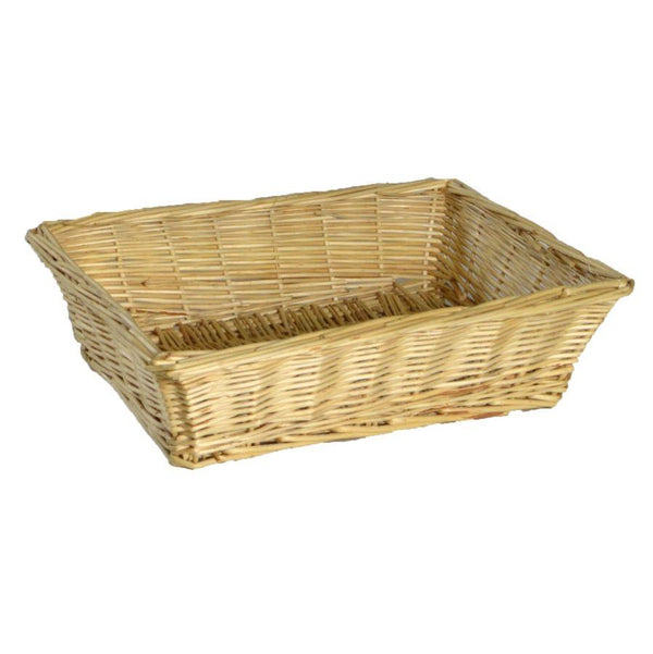 Cesta Espositore Rettangolare 41x31xh13 cm in Vimini Naturale acquista