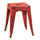 Sgabello Bristol 39x39xh45 cm in Ferro Rosso