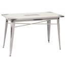 Tavolo New Bristol 120x60xh76 cm in Ferro Bianco Antico-1