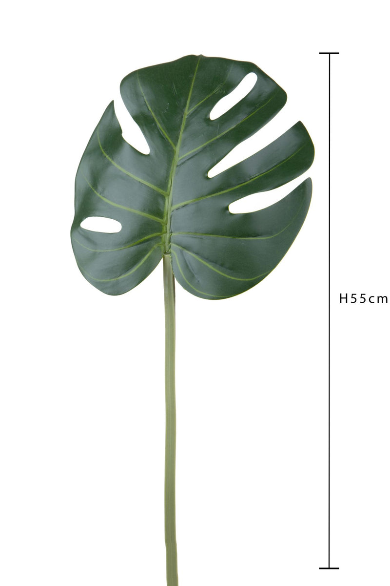 Set 12 Foglia Artificiali Monstera 55 cm -2