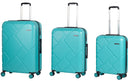 Set 3 Valigie Trolley Rigide in ABS 4 Ruote TSA Ravizzoni Mango Turchese-1