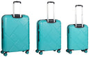 Set 3 Valigie Trolley Rigide in ABS 4 Ruote TSA Ravizzoni Mango Turchese-5