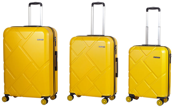 Set mit 3 starren Trolley-Koffer aus ABS 4 TSA-Räder Ravizzoni Mango Yellow online
