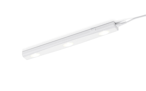 prezzo Barra 3 Punti da Interno a LED in Plastica Bianco