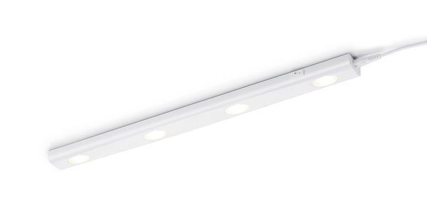 Barra 4 Punti da Interno a LED in Plastica Bianco prezzo