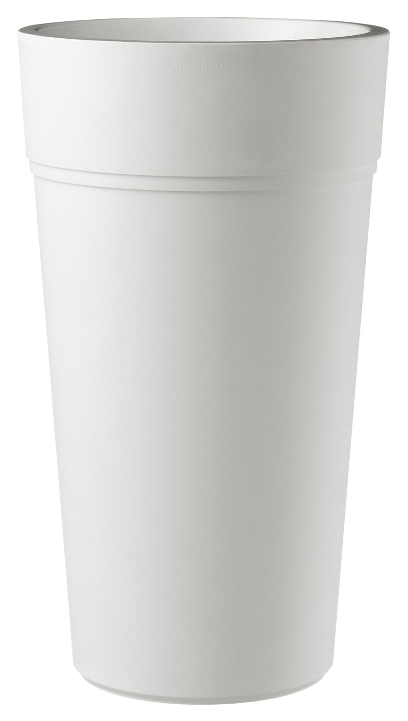 Vaso Ø38x65 cm in Polipropilene con Riserva d'Acqua Tulli Stem Elements 65 Wr Bianco-1