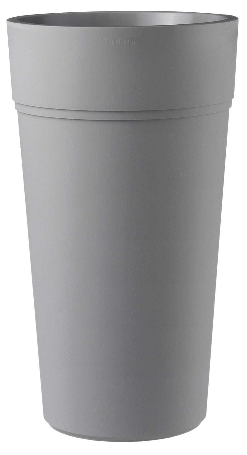 Vaso Ø38x65 cm in Polipropilene con Riserva d'Acqua Tulli Stem Elements 65 Wr Grigio-1