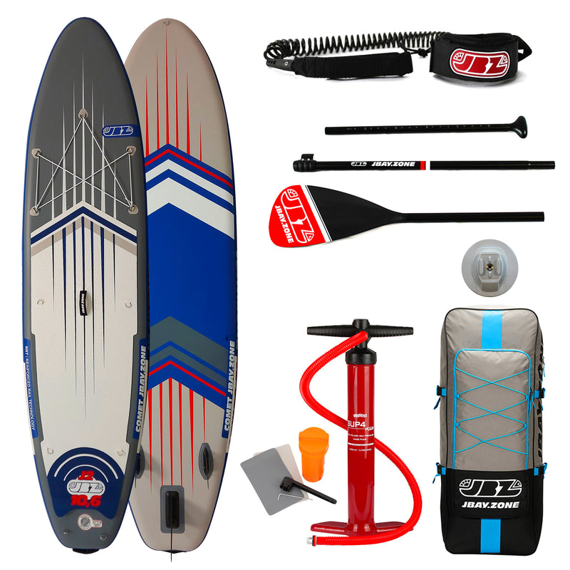 SUP Tavola Stand Up Paddle Gonfiabile 320x81x15 cm Jbay.Zone con Pagaia Zaino e Accessori Comet J2-1