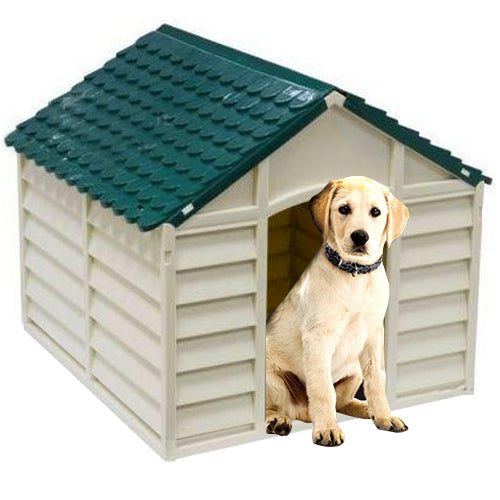 online Kleine Hundehütte aus abnehmbarem PVC 71X71X68Cm Grau/Grün 