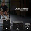 Box Jump Pliometrico a 3 Altezze 76-61-51 cm in Legno Antiscivolo Nero-4