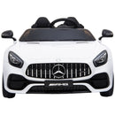 Macchina Elettrica per Bambini 2 Posti 12V Mercedes GTR AMG Bianca-8