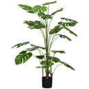 Pianta Artificiale Monstera da Interno e Esterno H180 cm con Vaso Verde-1