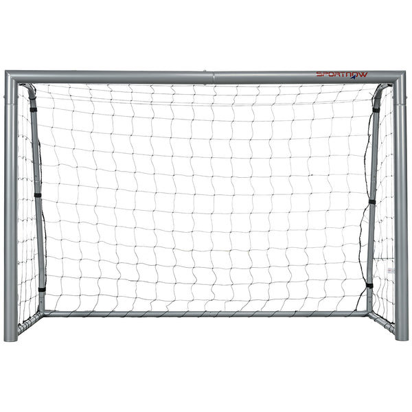 Porta da Calcio con Viti e Picchetti inclusi 180x120x60 cm in PE e Metallo Grigio online