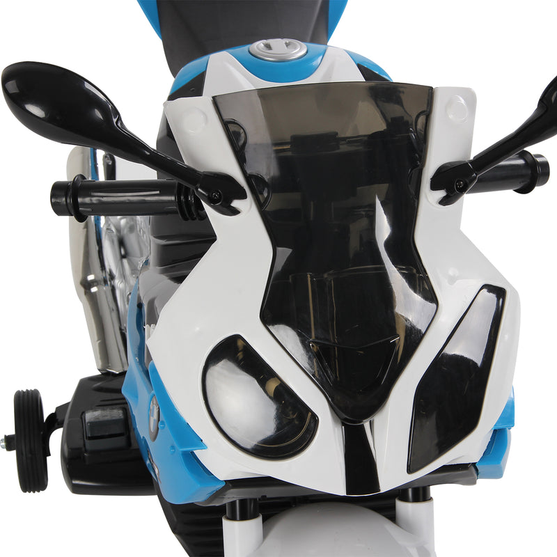 Moto Elettrica per Bambini 12V BMW RR Nero e Blu-9