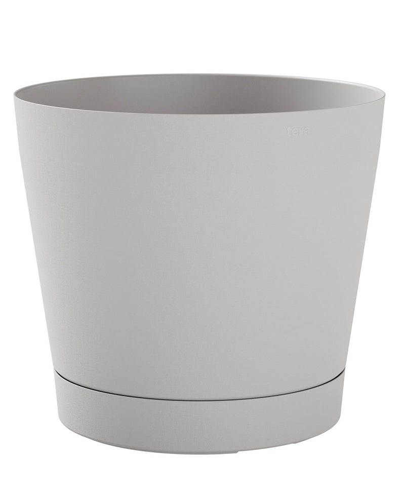 Vaso da Interno e Esterno Ø38x35cm in Plastica Orione 38 Grigio Chiaro-1