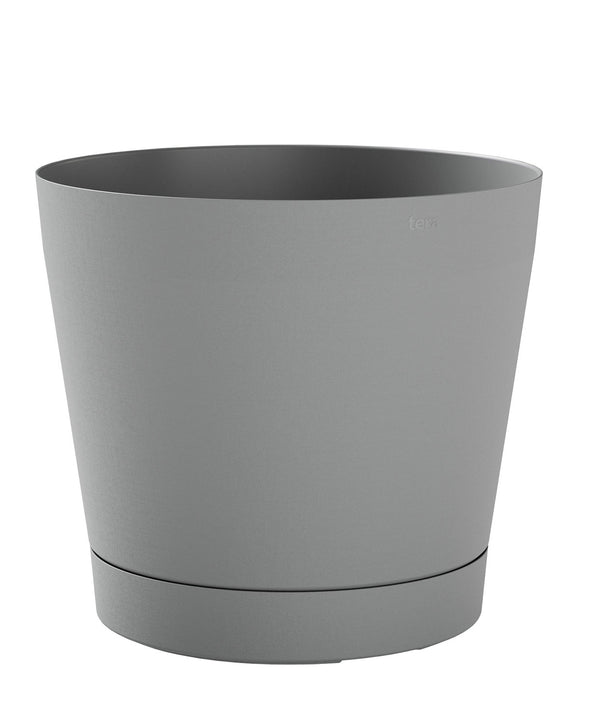 acquista Vaso da Interno e Esterno Ø24x22cm in Polipropilene Orione 24 Fog Grey Grigio Chiaro