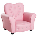 Poltroncina Mini per Bambini 59x41,5x49 cm in PVC Rosa-1