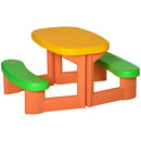 Tavolino Picnic per Bambini 95x73x46 cm in HDPE Multicolore-1