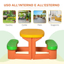 Tavolino Picnic per Bambini 95x73x46 cm in HDPE Multicolore-6