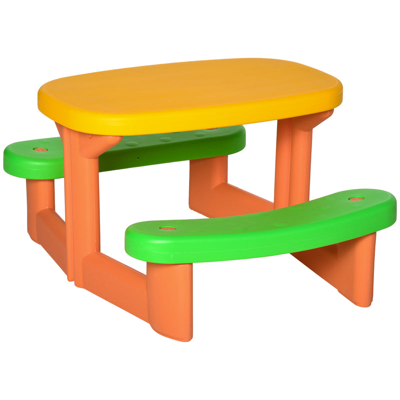 Tavolino Picnic per Bambini 95x73x46 cm in HDPE Multicolore-9