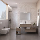 Mobile Bagno Sospeso 100-120 cm Lavabo Specchio 2 Pensili e Sgabello Bonussi Malcom Rovere Trancè-3