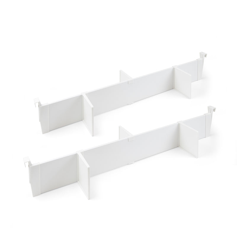 Set di Divisori Casseti Vertex-Concept L 900 Verniciato Bianco Alluminio e Tecnoplastic Emuca-1