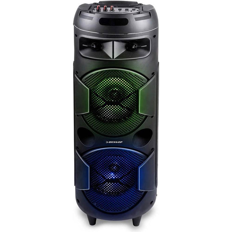 Altoparlante Cassa Speaker Bluetooth con Effetti Luce LED Portatile USB Aux MP3 Dunlop-1