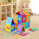 Tappeto da Gioco 36 Pezzi Puzzle in EVA con Numeri e Lettere 31x31 cm -2