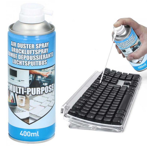 acquista Bomboletta Aria Compressa Air Duster Pulizia Polvere Tastiera PC Computer 400ml Grundig