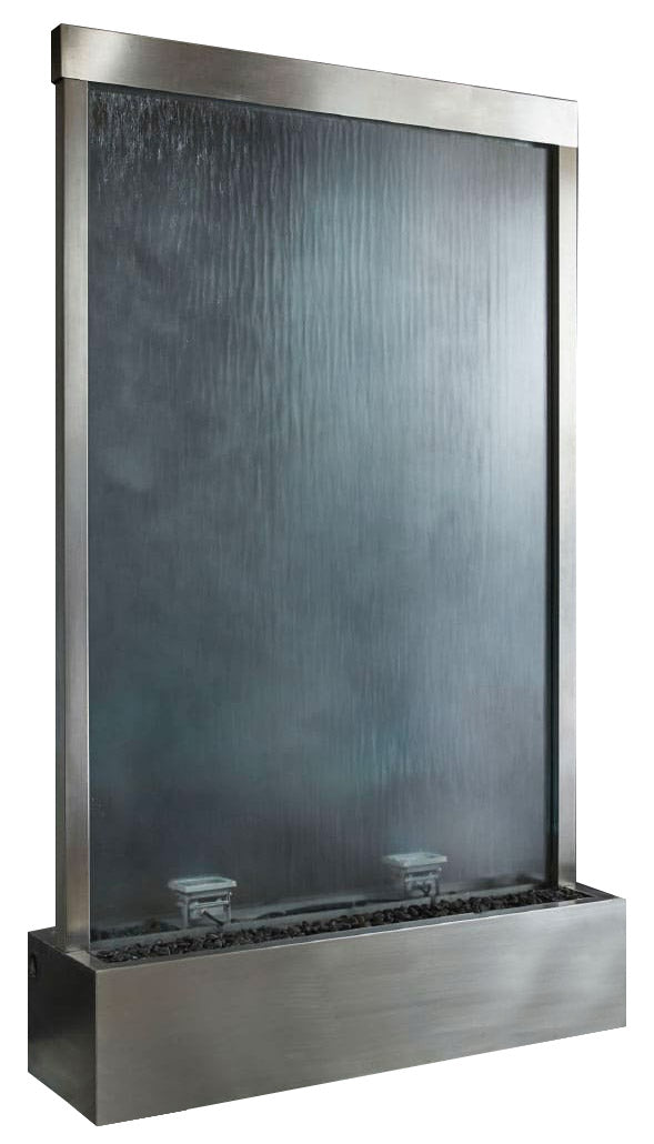 acquista Cascata a Finestra Verticale 120x200x36 cm con Faretti in Acciaio Classic