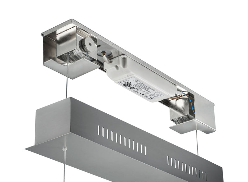 Lampada a Sospensione da Interno a LED in Metallo Nickel Opaco-2