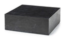 Tavolino blocco Quadrato 80x80x28 cm Pietra Fossile Black Stone-1